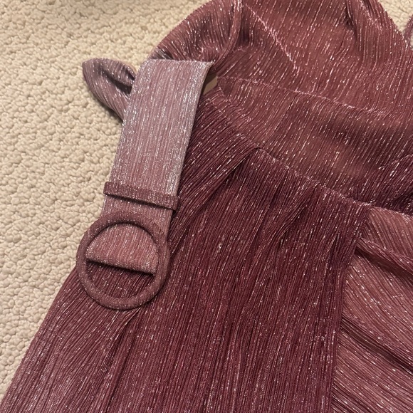 PatBO Asymmetrical Dress in Shimmering Mauve - Picture 6 of 9